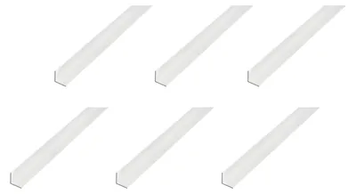 Zdjęcie produktu dla Alberts 6 x profil kątowy, aluminium, anodowane na srebrno, 40 x 40 x 1,5 mm, długość 2 m