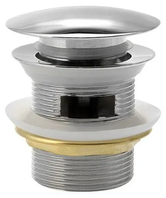 Produktbild von Aqualine Wannen-Ablauf 6/4", klick-klack, für Badewannen mit integriertem Überlauf, Chrom