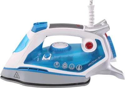 Image de Hoover TIF 2600 Fer à vapeur Semelle en céramique Bleu, Blanc 2600 W