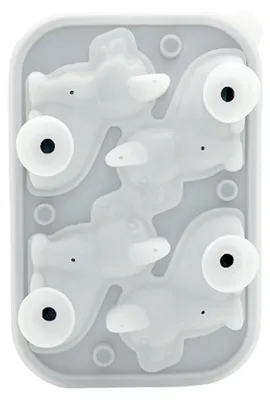 Produktbild von Eiswürfelgitter, 3D-Hundeform, lebensmittelechte Silikon-Eisform, spülmaschinenfest, langsam schmelzende Cocktail-Eisform