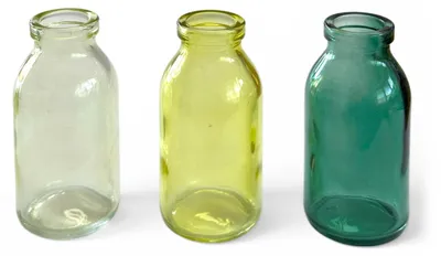 Produktbild von DecoFinder 5-1165-10-51, Blau, Gelb, Glas, 3 Stück(e), Einfarbig, 55 mm, 165 mm