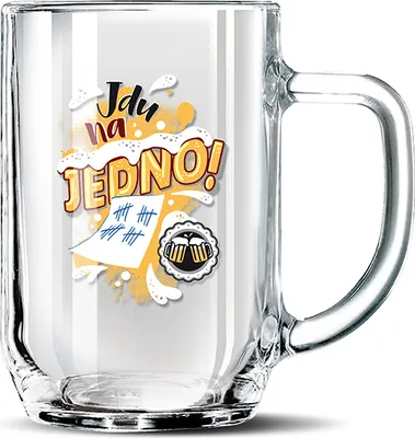 Produktbild von Nekupto Dárkový půllitr Jdu na jedno! RDH