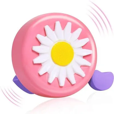 Produktbild von Famanu Fahrradglocke für Kinder - Niedliche Mini Fahrradglocke mit Klarem Klang - 8 Stück