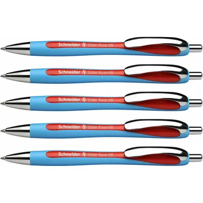 Produktbild von Schneider - Ballpen Slider Rave XB Red | 1 Stück | 5 Stücke