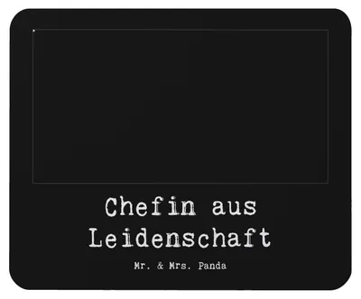 Produktbild von Mr. & Mrs. Panda Mousepad Chefin Leidenschaft - Schwarz - Geschenk, Spruch, Lustig, Mauspad, Beste, laptop, pc, Mouse Pad, mausunterlage, CEO, Führungskraft