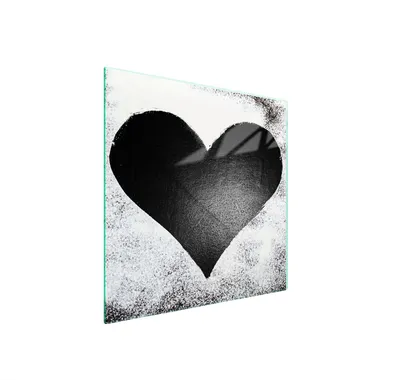 Produktbild von Glasschutzplatte Für Herd 50X52 Herz