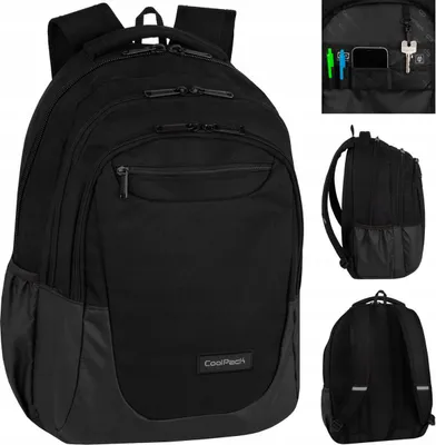 Produktbild von Schulrucksack Schultasche CoolPack 28 l SOUL BLACK