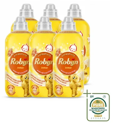 Produktbild von 6 x Robijn Wasverzachter Zwitsal - 1,1 L - Vorratspackung - 6 Stücke