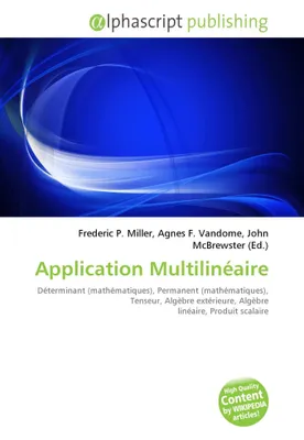 Produktbild von Application Multilinéaire