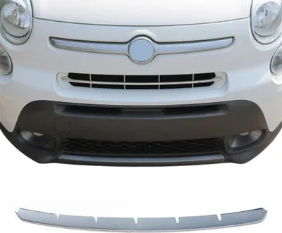Obrázek produktu pro Lišty mřížky chladiče Lišty mřížky chladiče pro Fiat 500L Popstar 2012-2017 chrom stříbrná