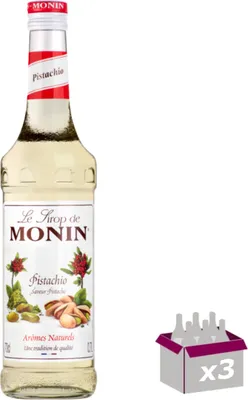 Produktbild von Lot de 3 Sirop Monin - Pistache - 70cL