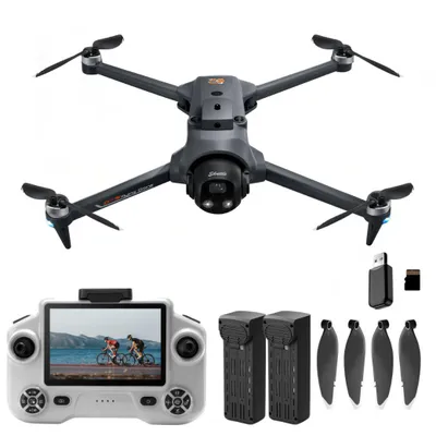 Produktbild von GOLDSTERN-TECH RC-Quadrocopter (GPS Drohne mit Live-Display-Controller, 180° verstellbare Kamera, Hindernis- & Bodensensor), Optical Flow