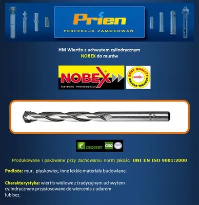 Produktbild von Arvex Schlagbohrer Hartmetall 12x400 mm für Mauerwerk