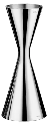 Produktbild von Cocktail Messbecher, Doppel Jigger für Barkeeper, 60/90ml mit Innenskalierung, Edelstahl 304, Barmaß für Bars und Wohnungen