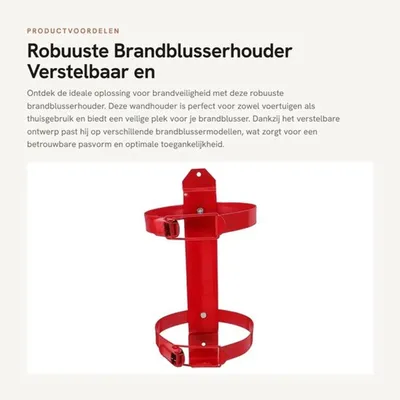 Feuerlöscherhalter Verstellbar - Wandhalter