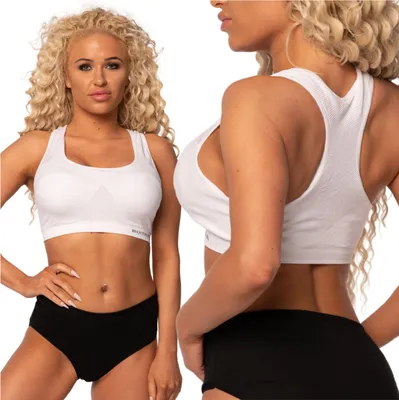 Obrázok produktu pre Dámska fitness športová podprsenka XL/2XL White