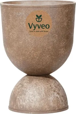 Image de Vyveo - Pot de fleurs Muse - Marron - 27 x 39