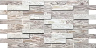 Produktbild von 3D PVC Wandpaneele Wandverkleidung PVC-Verkleidung Stein Holz Mosaik Fliesen Imitation (ca. 0,5qm)