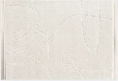 Immagine prodotto di Tappeto a pelo alto SÖREN, serie "GRIDA", crema-beige, 160 x 230 cm
