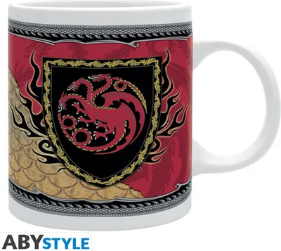 Produktbild von HOUSE OF THE DRAGON - Tasse - 320 ml - Targaryen Dragon Crest - subli