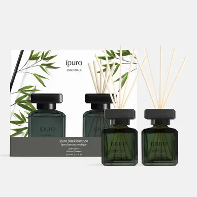 Produktbild von ipuro Raumduft Essentials Black Bamboo 2 x 50 ml