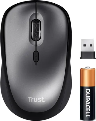 Produktbild von Yvi+ Leise Kompakte Funkmaus,Nachhaltiges Design, 800-1600 DPI, für Rechts & Linkshänder, Verstaubarer USB Mikroempfänger,für Laptop, PC, Desktop, Mac