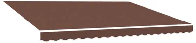 Productafbeelding van vidaXL Vervangdoek voor zonnescherm, bruin, 400x300 cm, polyester