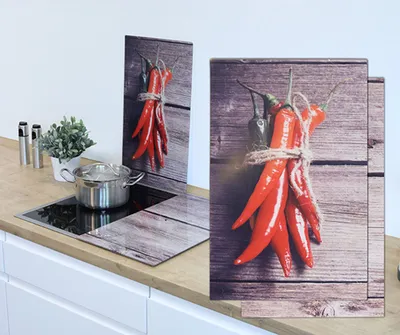 Produktbild von 2-tlg. Herdabdeckplatten aus Glas