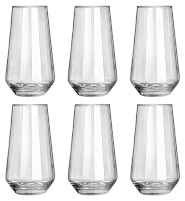 Image de Estia | Verres à boisson - Verres à eau - Verres à boire - 450 ml - Lot de 6 - En verre - Verres à jus - Verres à cocktail