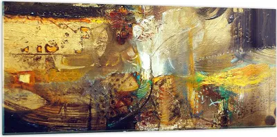 Produktbild von Bilder auf glas - Abstraktion modern - 120x50cm - Glasbilder - Wandbilder - Kunstdruck - zum Aufhängen bereit - Wanddekoration aus Glas - Glas Bilder - Wandbild auf Glas - Einteilig - GAB120x50-3483