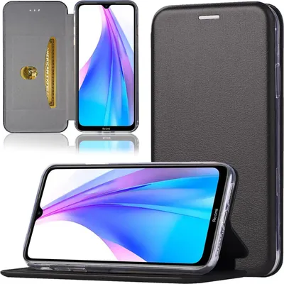 Produktbild von Handy Schutz Hülle für Xiaomi Mi 10T / Mi 10T Pro Handytasche mit Magnetdeckel Kartenfach und Standfunktion Klapphülle Schwarz