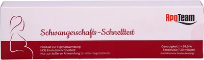 Productafbeelding van ApoTeam Zwangerschapstest (sneltest), (20 mIU/ml), 1 stuk