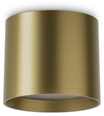 Produktbild von Ideal Lux 345475 SPIKE Aufbaustrahler D100mm LED 10W 1100/600lm 3000K Messing