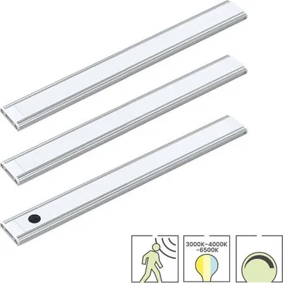 Produktbild von LED-Unterbeleuchtung | LED-Leiste | 30 cm | 3 Watt | 3 Lichtfarben einstellbar CCT