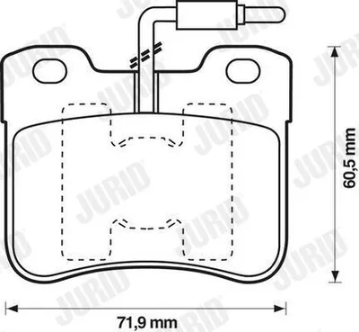 Produktbild von JURID Bremsbeläge Satz Vorne passend für PEUGEOT 106 I (1A, 1C) 571473J