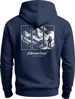 Produktbild von Herren Hoodie Backprint Outdoor Wandern Motiv Kapuzen-Pullover Männer Fashion Streetstyle Neverless®