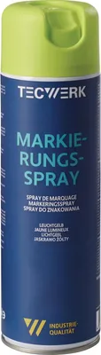 Produktbild von Markierungsspray leuchtgelb 500ml Spraydose TECWERK