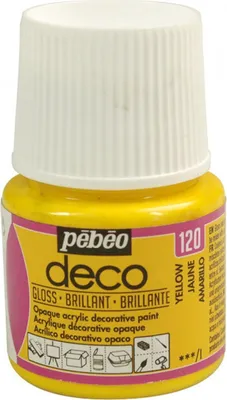 Immagine prodotto di Vernice acrilica lucida opaca - giallo - 45 ml