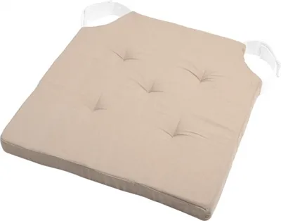 Produktbild von Stoff Duo Quadrat-Kissenbezug mit Klettverschluss 38x38cm Ecru - Stoff