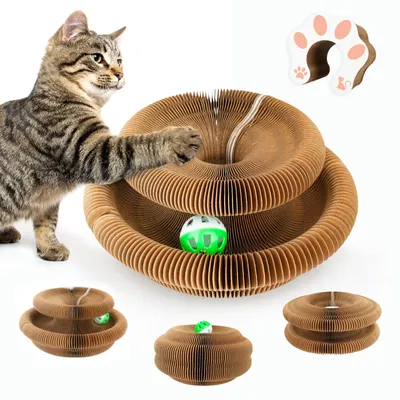 Immagine prodotto di LALAKATS: Accordione per gatti, organo magico, tiragraffi per gatti, giocattolo per gatti, accessorio per gatti