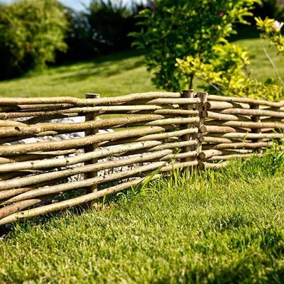 Produktbild von Windhager Beeteinfassung aus Haselnuss, geflochten, rustikal, wetterfest, 100x35 cm