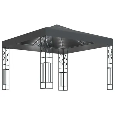 Produktbild von Pavillon mit LED-Lichterkette 3x3 m Anthrazit