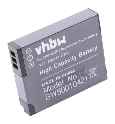Produktbild von vhbw Akku 900mAh (3.6V) für Kamera Panasonic Lumix DMC-TZ71 wie DMW-BCM13, DMW-BCM13E, DMW-BCM13PP.