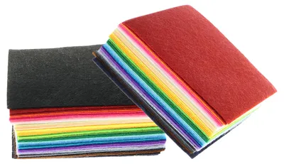 Produktbild von 80 Stück nadelgestanztes Vlies, handgefertigtes DIY-Vlies – 10 x 10 cm