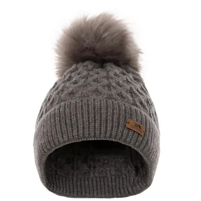 Immagine prodotto di Trespass - Cappello con pompon da donna "Freja" TP6212 (taglia unica) (grigio scuro)