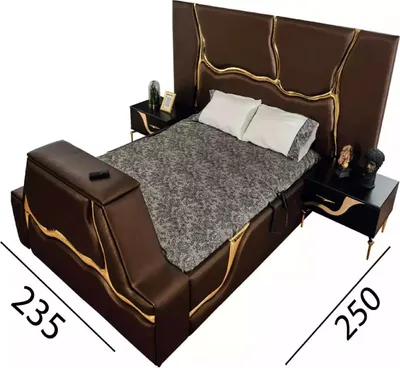 Image de Design Bett Polster Betten Doppelbett Ehe Möbel Luxus Schlafzimmer Bettrahmen