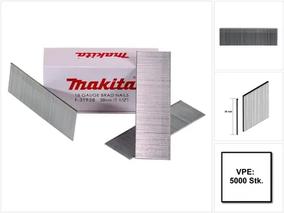 Immagine prodotto di Makita chiodo a testa ribaltabile 1,2 x 38m F-31928 5000 pz.