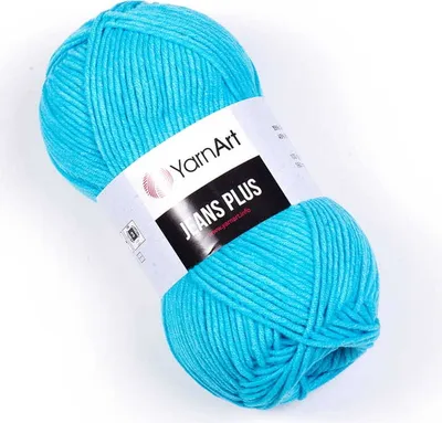 Obrázek produktu pro YarnArt Jeans Plus příze 100 g / 160 m - barva 33 tyrkysová - pletací a háčkovací příze