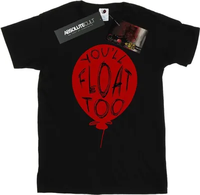 Produktbild von It - "You'll Float Too" T-Shirt für Damen BI46763 (XXL) (Schwarz)