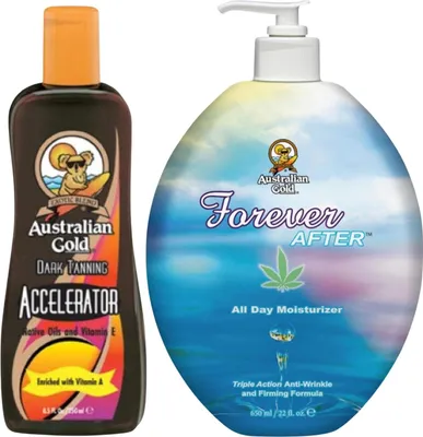 Obrázek produktu pro Australský urychlovač opálení + Forever After – opalovací mléko po slunění